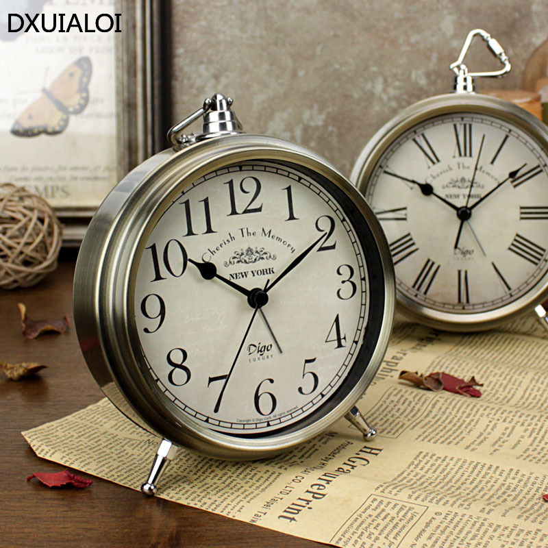 Vintage Alarm Clock - Ретро-будильник DXUIALOI для студенческого общежития, настольные