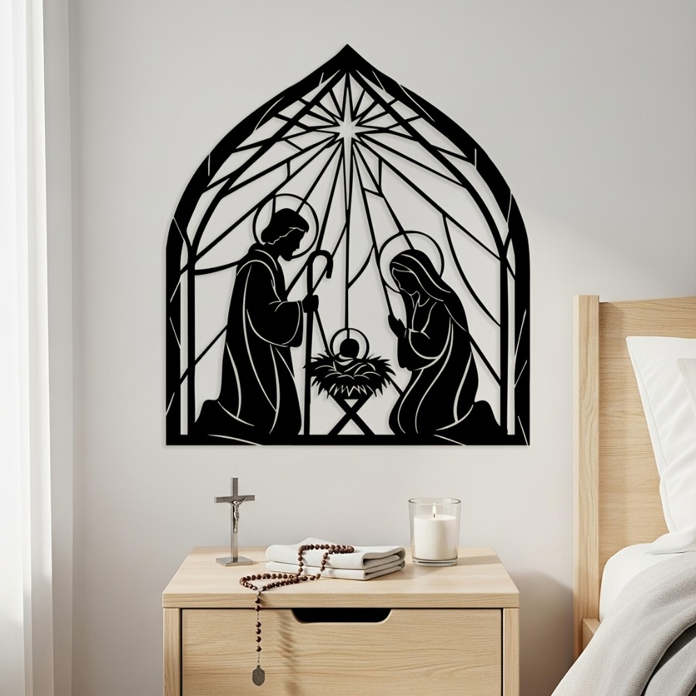 Home Decor Living - CIFBUY Религиозное металлическое настенное панно с