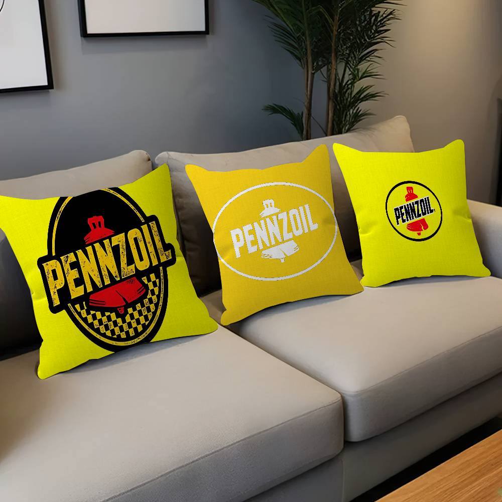 Home Decor Logo Design - Наволочка с логотипом PENNZOIL и кленовым
