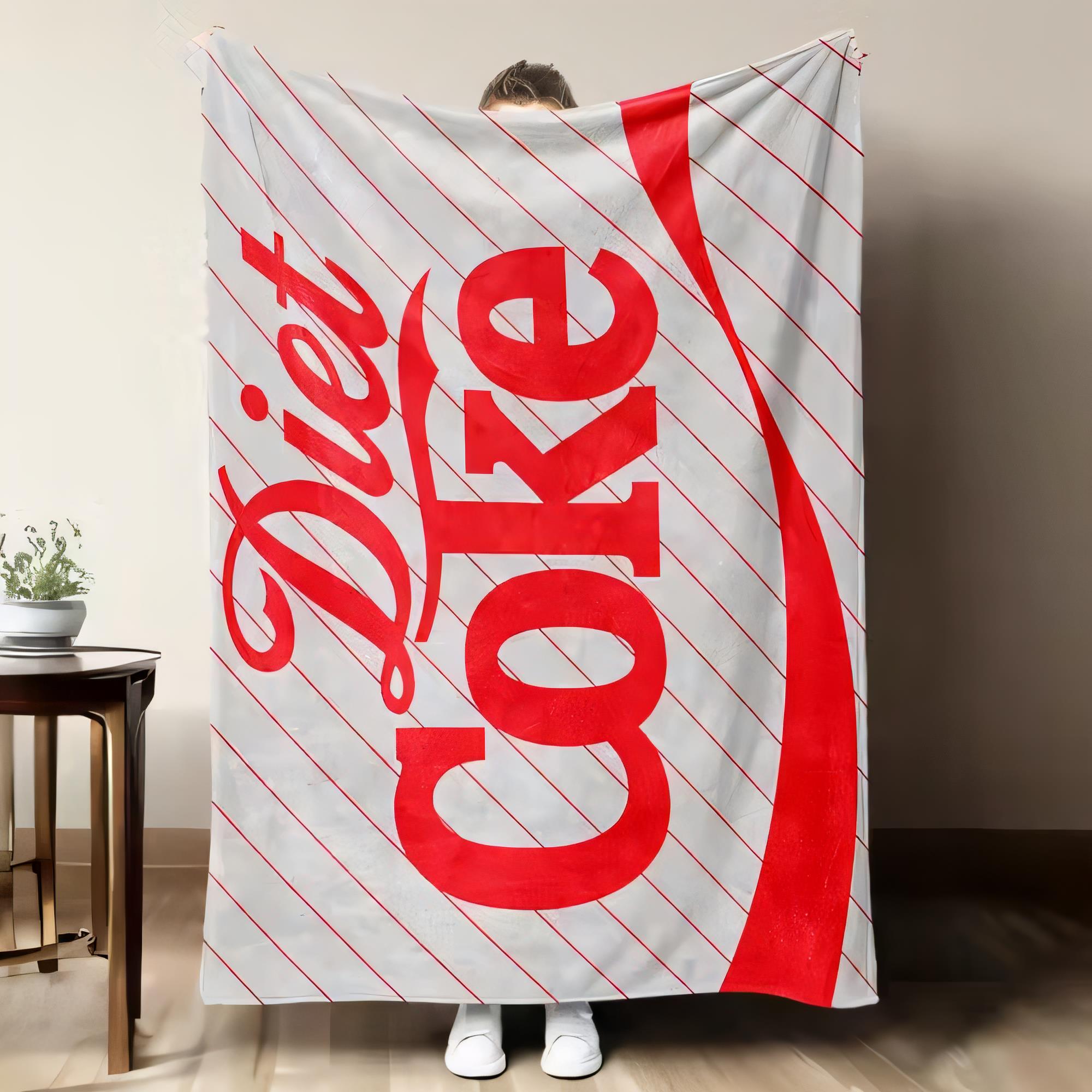 Home Decor Logo Design - Одеяло с логотипом Diet Coke, мягкий