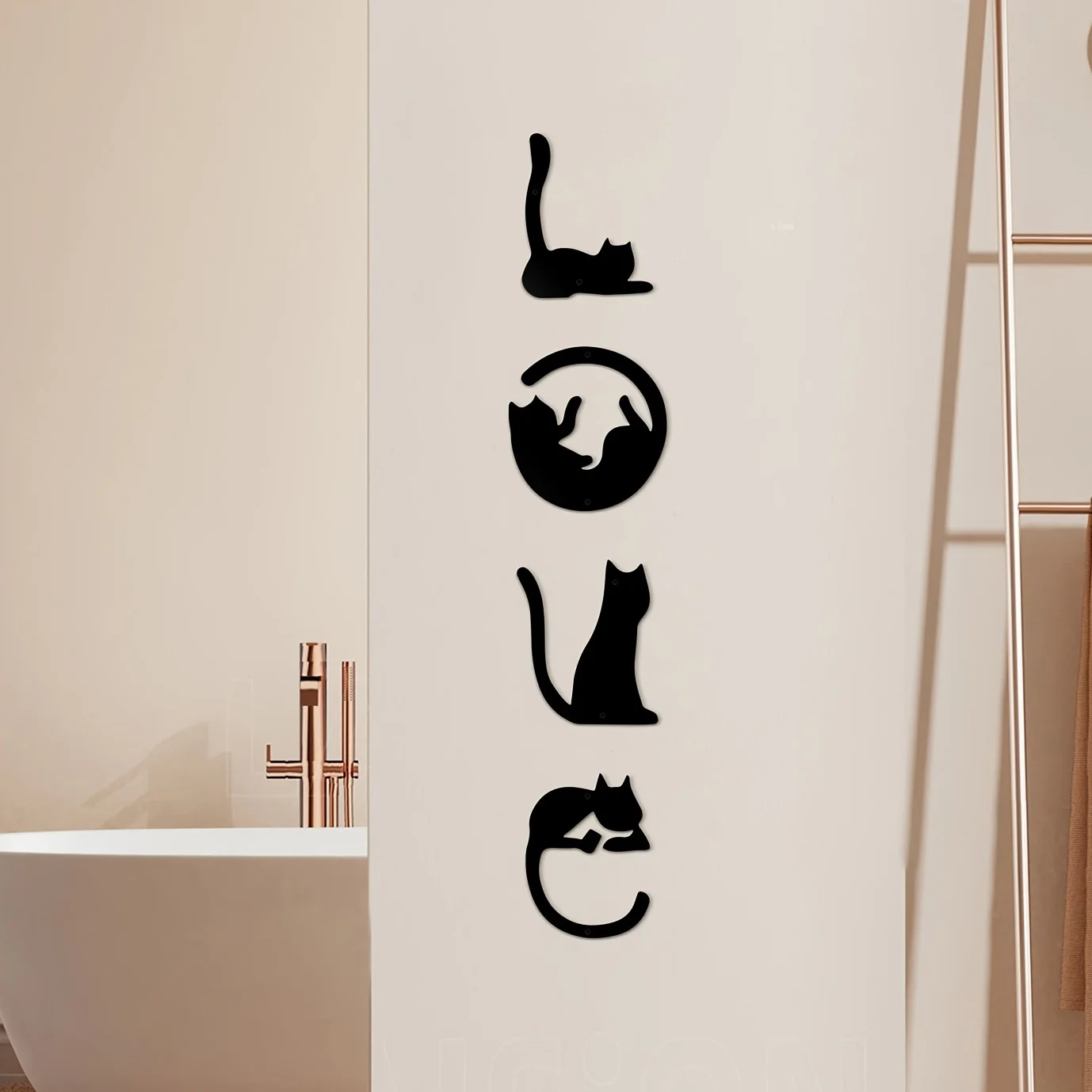 Home Decor Y2K - 4 шт./набор, настенные металлические наклейки в