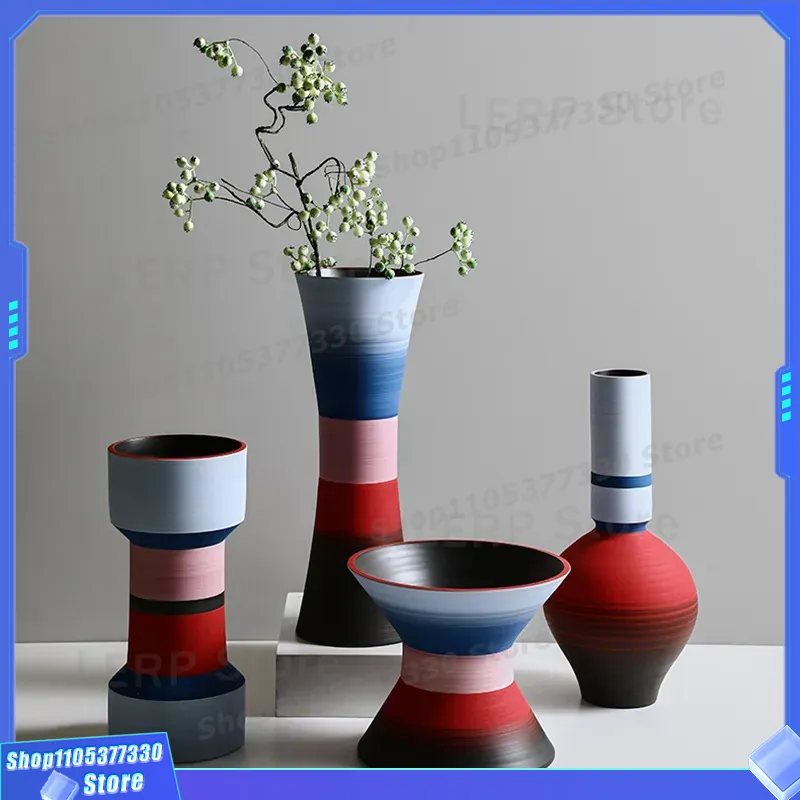 Glass Vase Nordic - Керамическая ваза в скандинавском стиле цвета