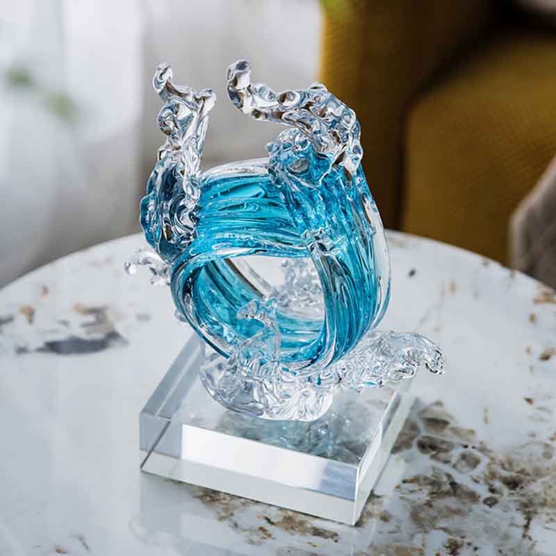 Home Decor Y2K - Роскошные изделия из стекла, абстрактная скульптура,