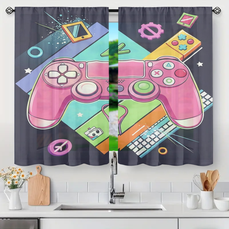 Home Decor Youtube Videos - Декоративная штора с игровыми контроллерами для