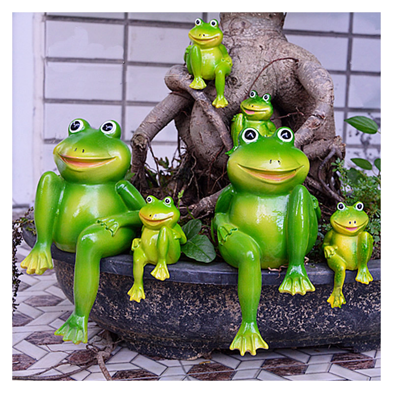 Home Decor Store - Статуэтка сидящего лягушки из смолы, 2