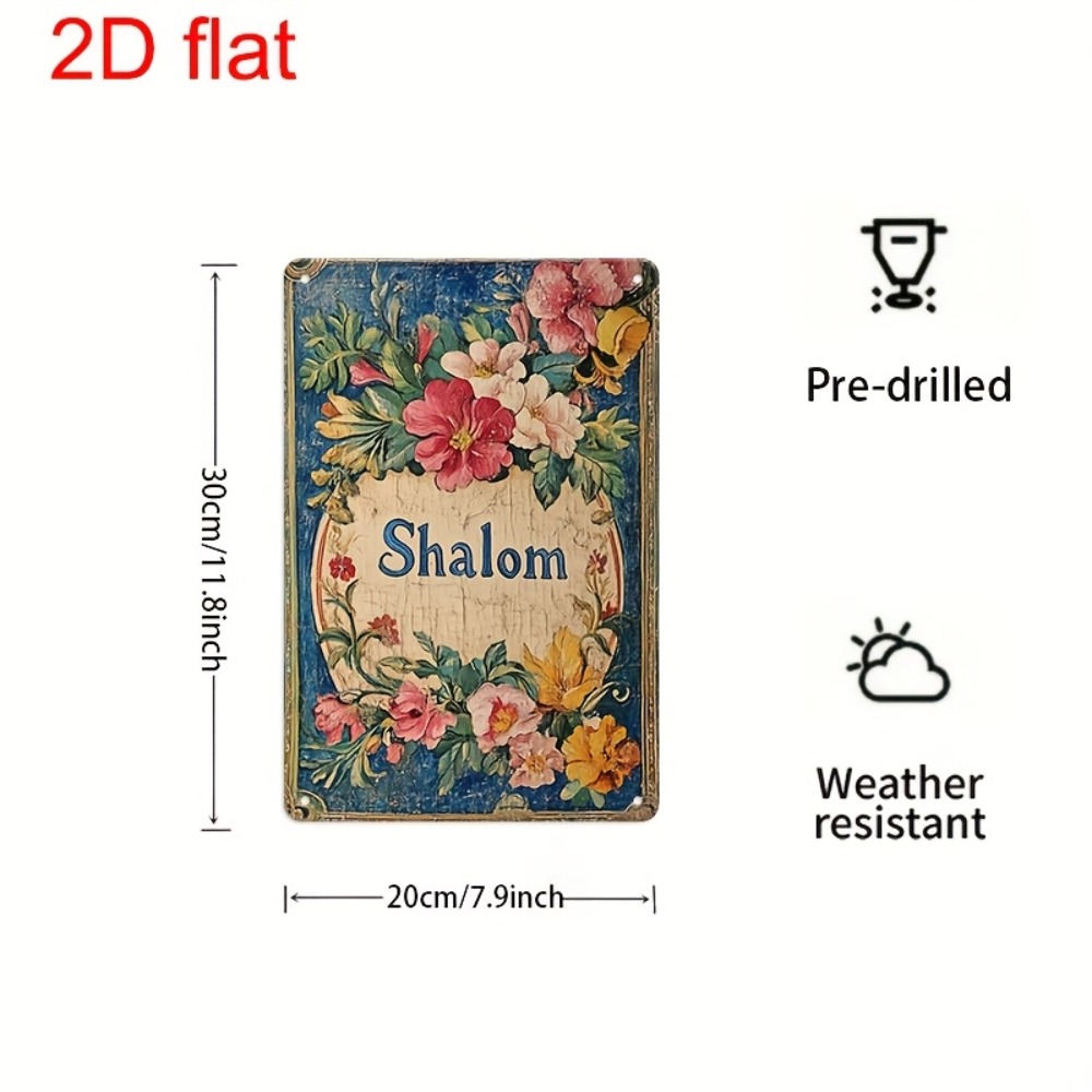 Home Decor Garden - CIFBUY Винтажная алюминиевая настенная табличка с