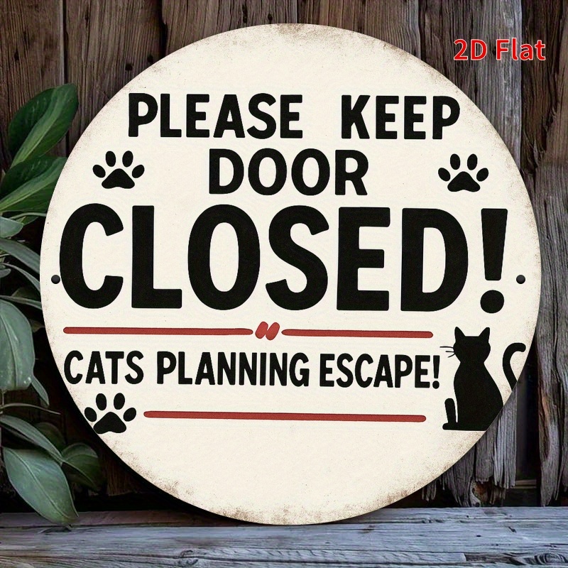 Home Decor Cat - Металлическая табличка высокого разрешения с изображением