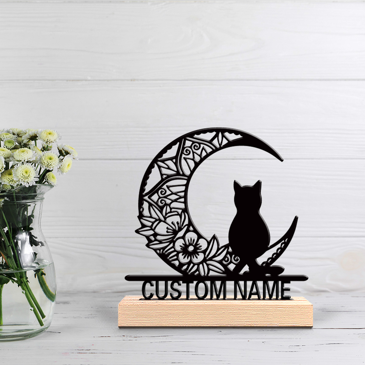 Home Decor Cat - 1 шт. Металлическая статуэтка «Абстрактный лунный