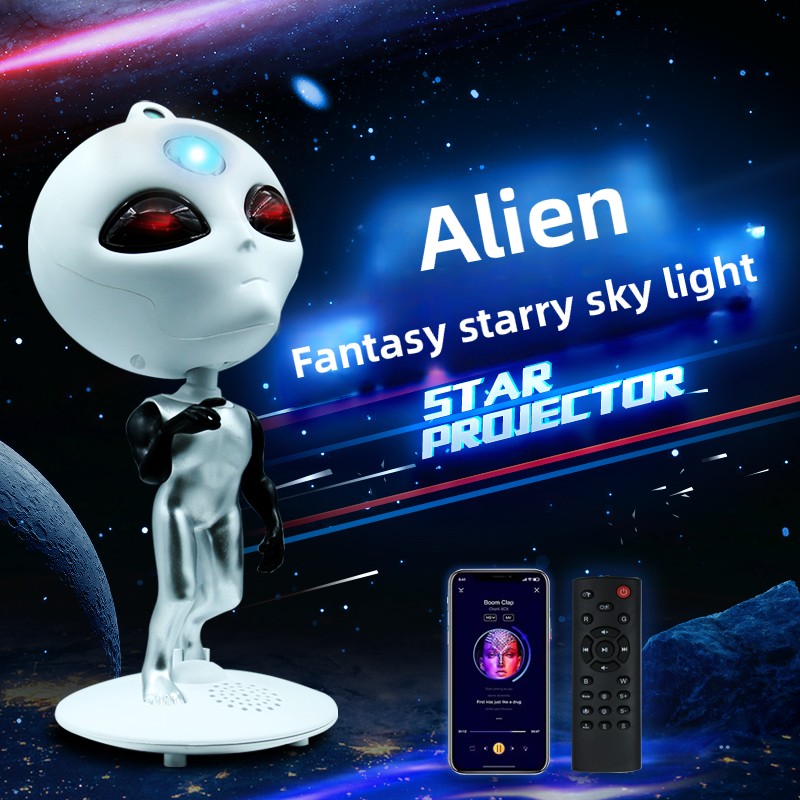 Home Decor Range - Проектор Alien Galaxy Star с Bluetooth-динамиком,