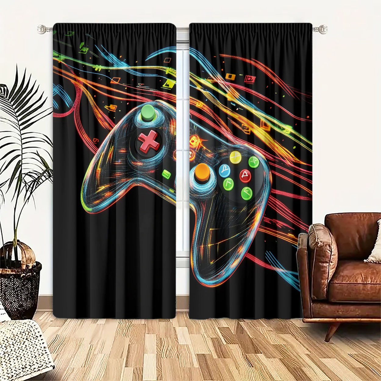 Home Decor Youtube Videos - Неоновые шторы для игровой комнаты с