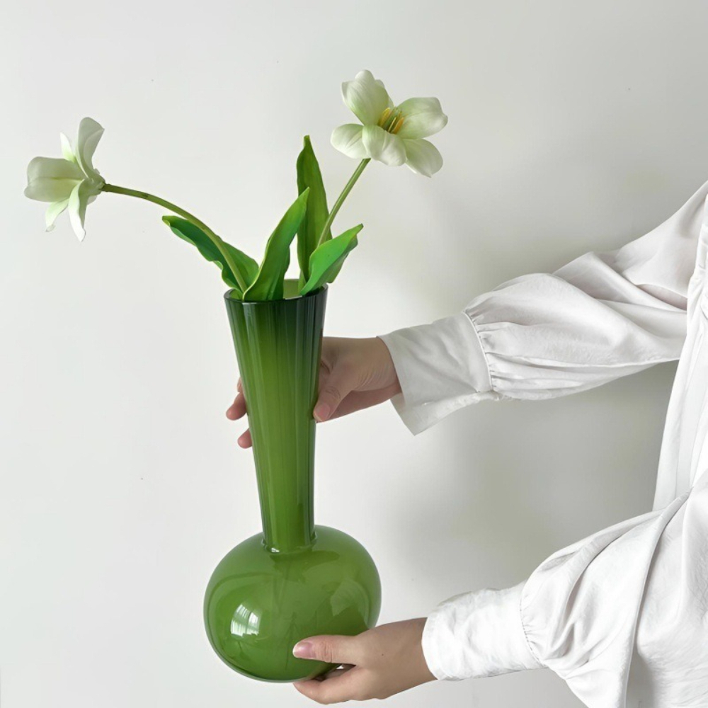 Ваза из зеленого стекла в скан – обзор и цена Glass Vase Nordic