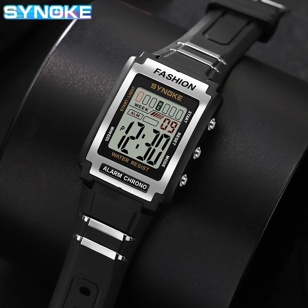 SYNOKE мужские прямоугольные с – обзор и цена Vintage Alarm Clock