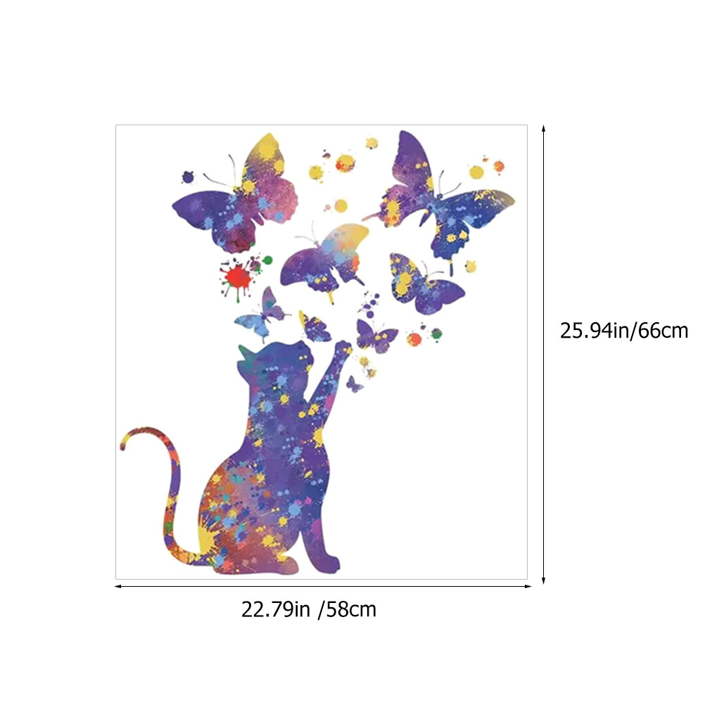 2 листа наклеек с котиками и б – обзор и цена Home Decor Cat