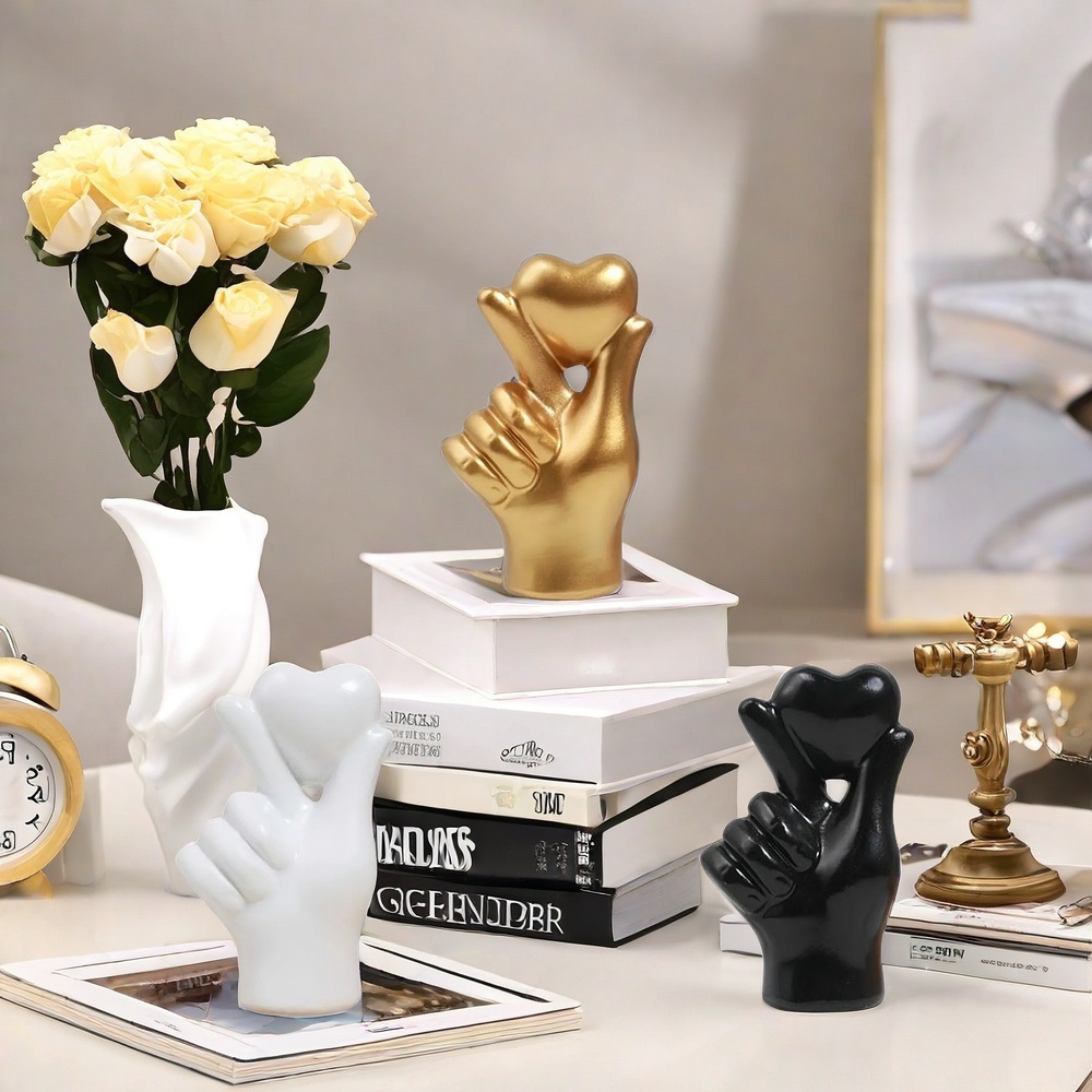 Сердце Статуи Жеста Руки Скуль – обзор и цена Home Decor Y2K
