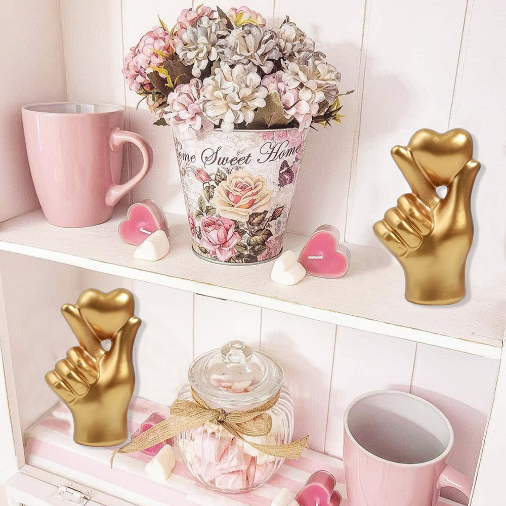 Сердце Статуи Жеста Руки Скуль – обзор и цена Home Decor Y2K
