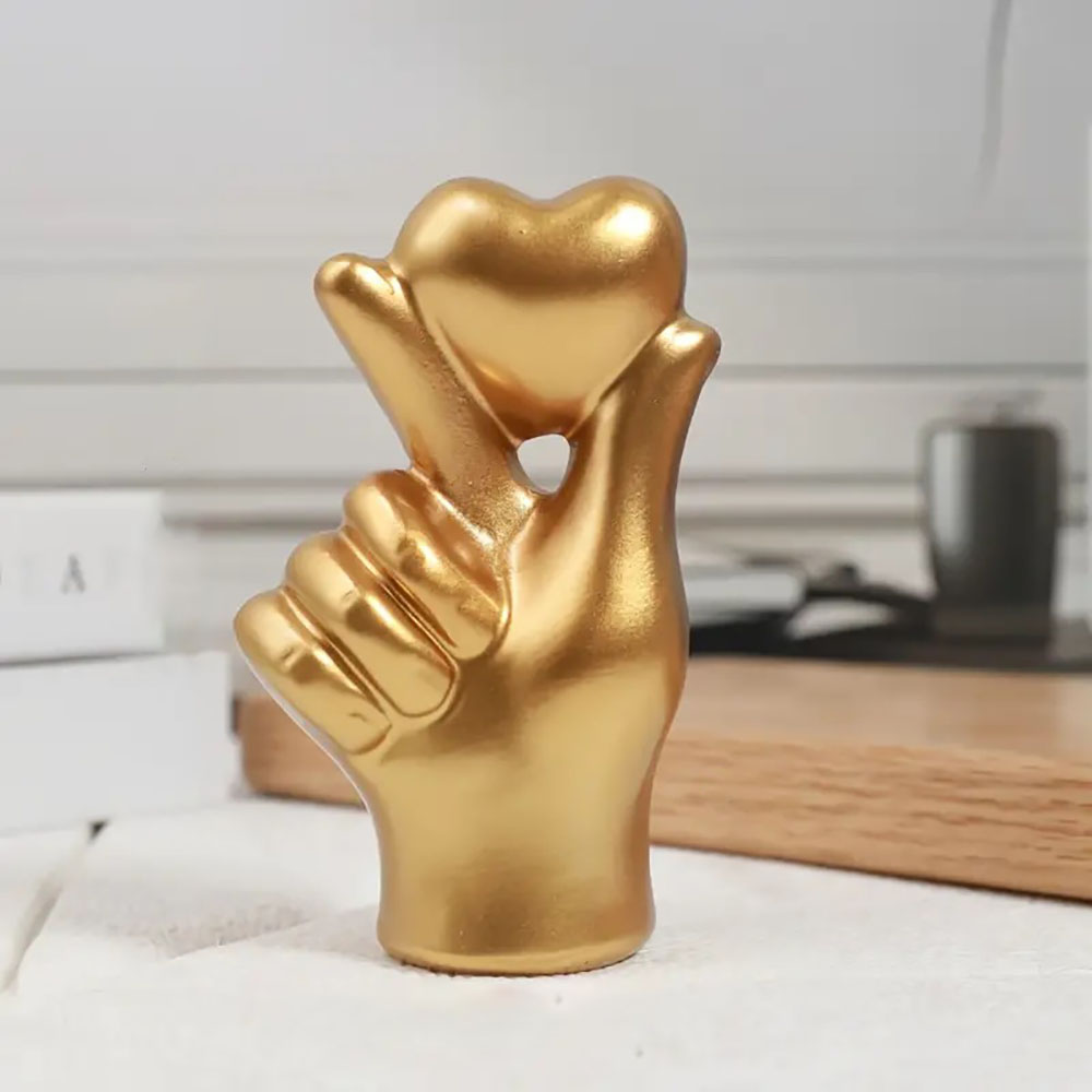 Сердце Статуи Жеста Руки Скуль – обзор и цена Home Decor Y2K