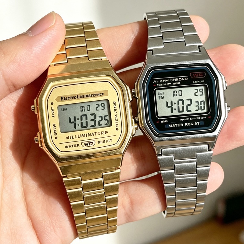 Часы F91W, водонепроницаемые,  – обзор и цена Vintage Alarm Clock