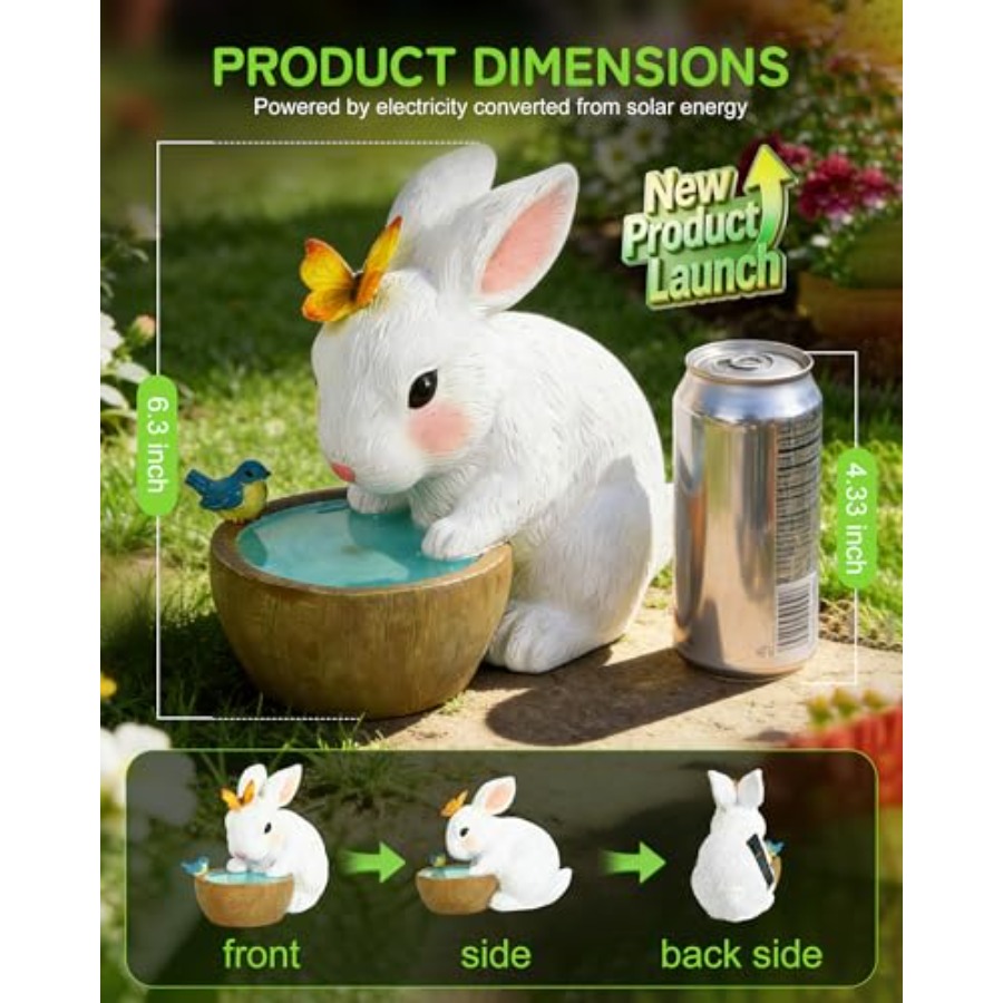Солнечная садовая фигурка крол – обзор и цена Home Decor Garden