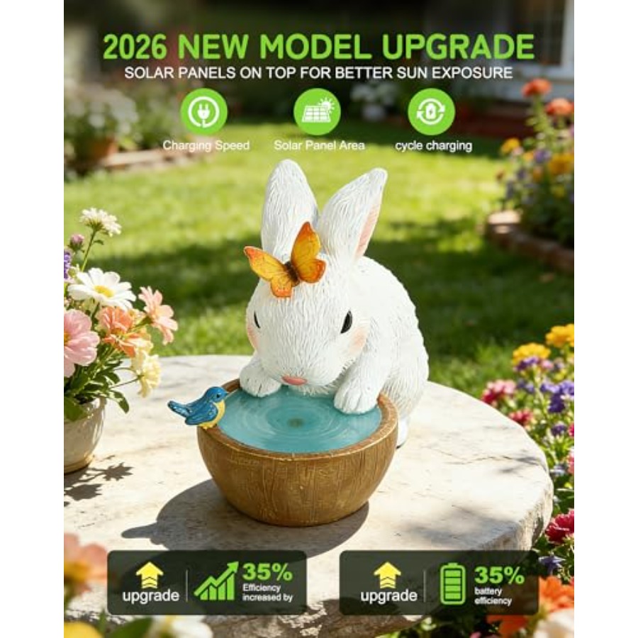 Солнечная садовая фигурка крол – обзор и цена Home Decor Garden