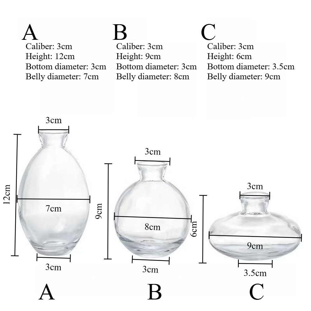 Скандинавская прозрачная стекл – обзор и цена Glass Vase Nordic
