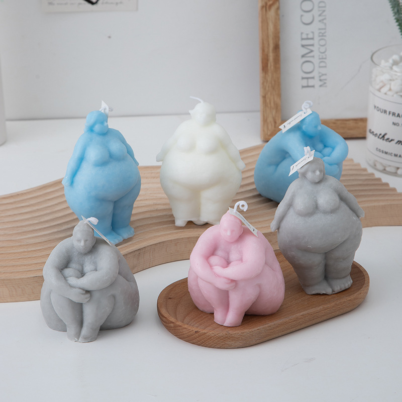 3D толстая женщина/мужчина пор – обзор и цена Abstract Sculpture Resin