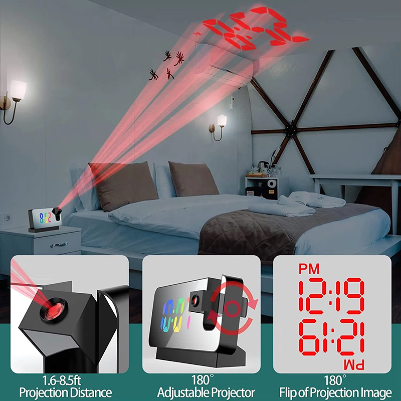 Проекционный будильник, настол – обзор и цена Vintage Alarm Clock