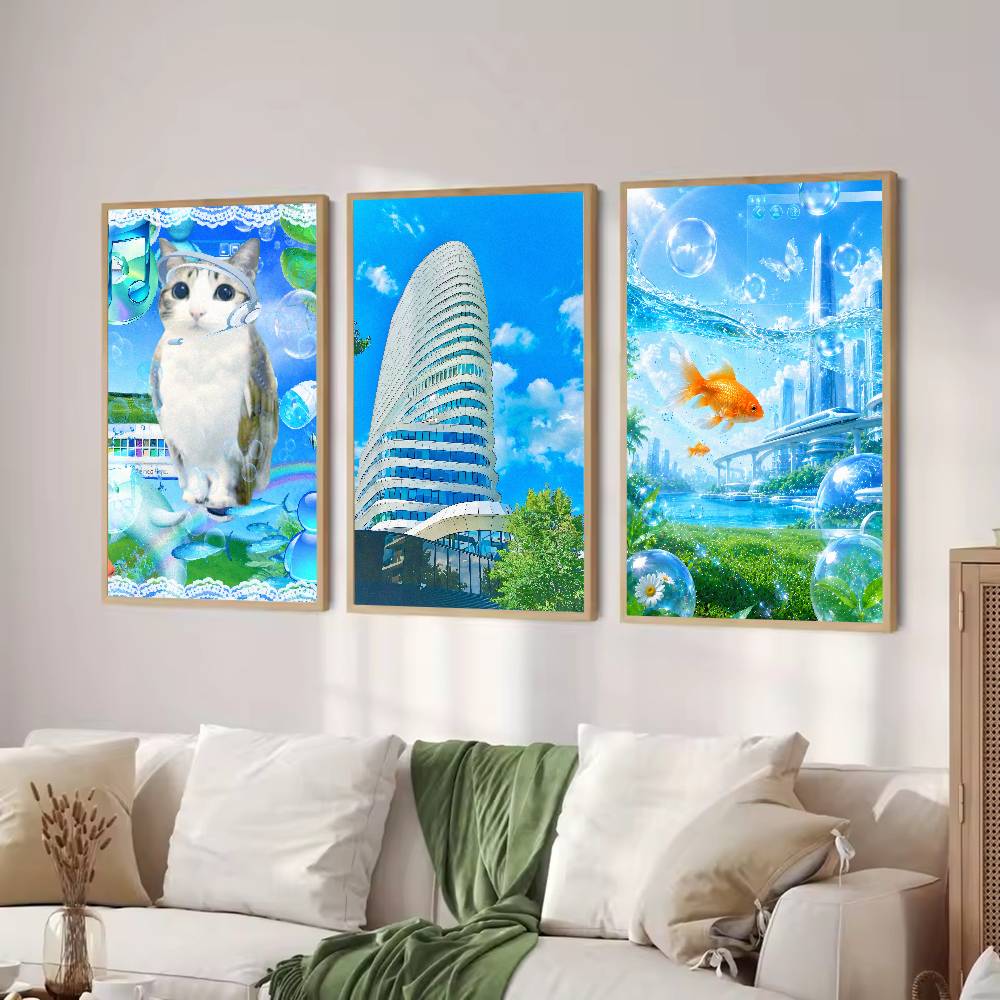 Постер Frutiger Aero Style, яр – обзор и цена Home Decor Y2K
